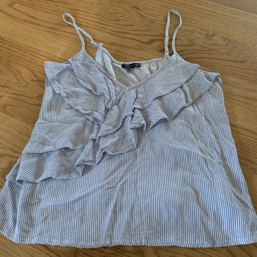 Women's American Eagle Ruffle Tank Top Shirt Size Small Cute
